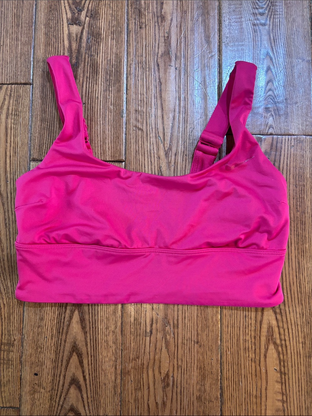 Nike Pink Adjustable-Strap Sports Bra
